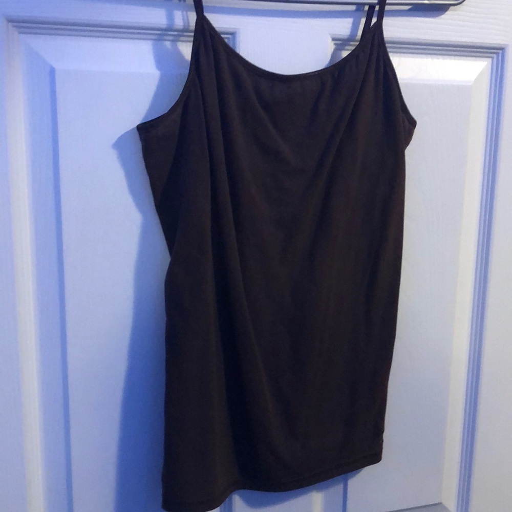Brown justice tank top size m
